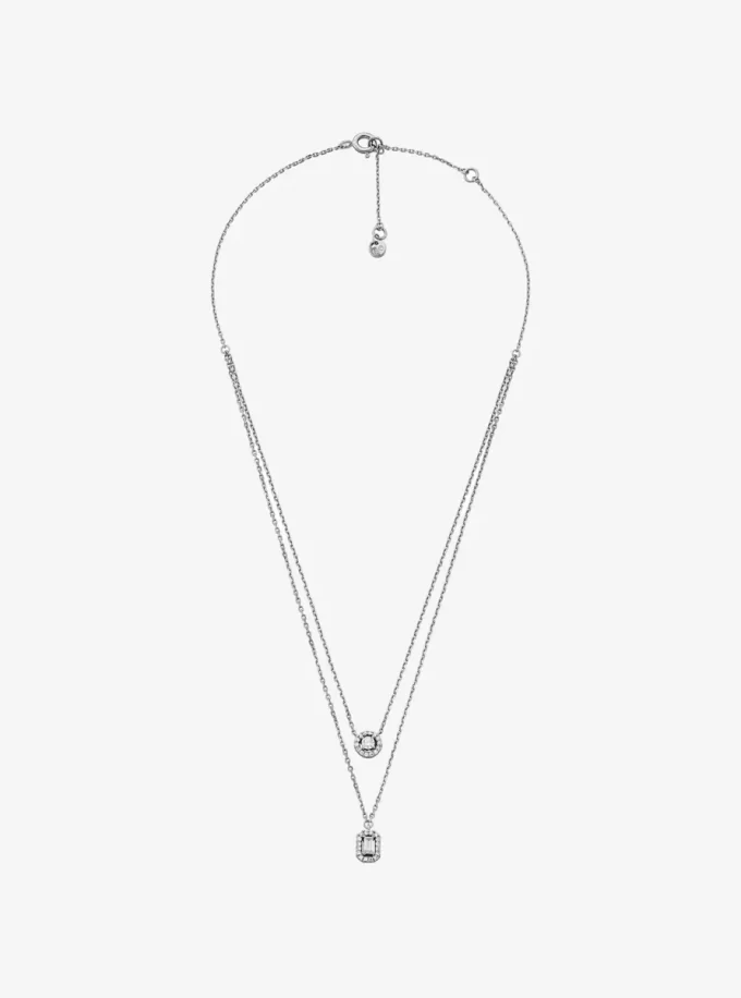 Colier dublu placat cu metal prețios Colier dublu placat cu metal prețios