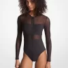 Costum de baie cu fermoar din nailon elastic Costum de baie cu fermoar din nailon elastic