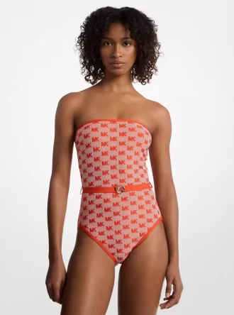 Costum de baie tip bandeau cu logo Belter