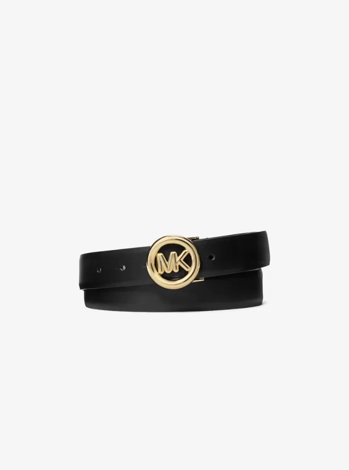 Curea din piele cu logo Curea din piele cu logo
