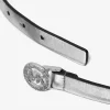 Curea din piele metalică cu ornament