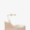 Espadrile cu platformă din jacquard cu logo Larissa Espadrile cu platformă din jacquard cu logo Larissa