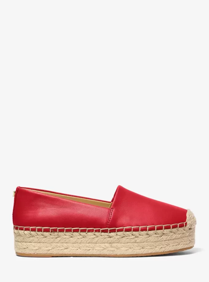 Espadrile cu platformă din piele Lynn