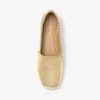 Espadrile cu platformă Lynne din piele metalizată crăpată