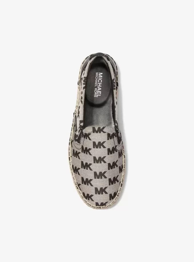 Espadrile jacquard cu logo Emory