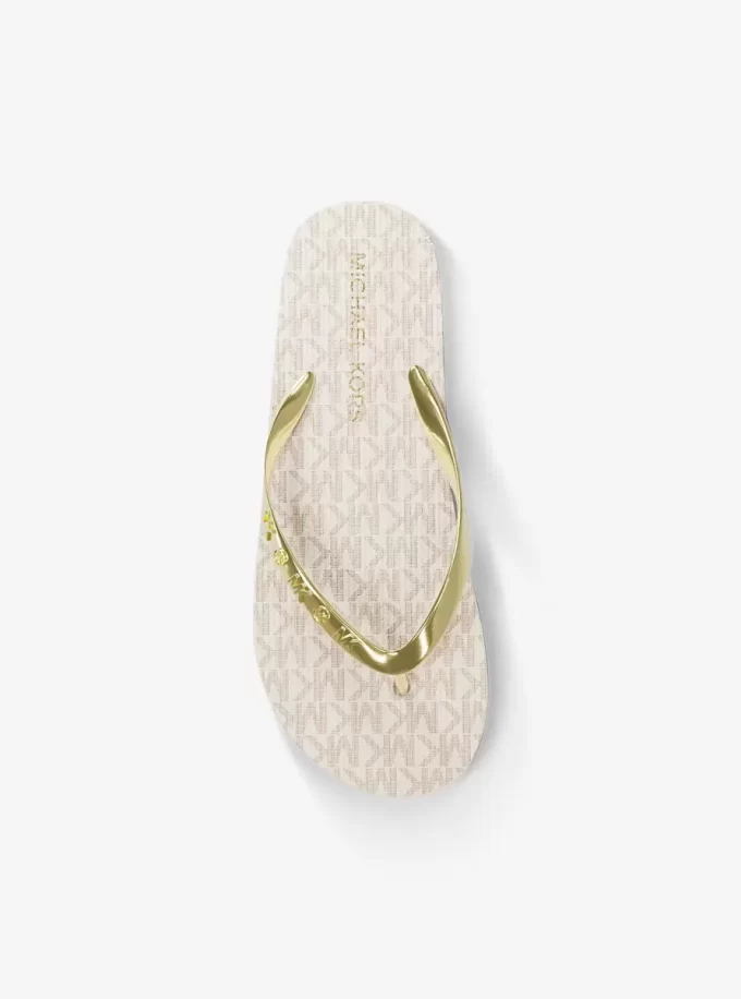 Flip-flops cu logo-ul semnăturii