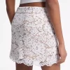 Fustă mini cu imprimeu floral și dantelă Fustă mini cu imprimeu floral și dantelă
