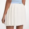 Fustă mini plisată din tricot elastic
