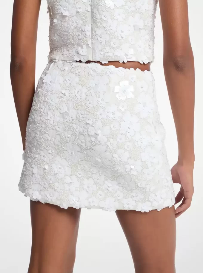 Fustă Scuba cu imprimeu floral Fustă Scuba cu imprimeu floral