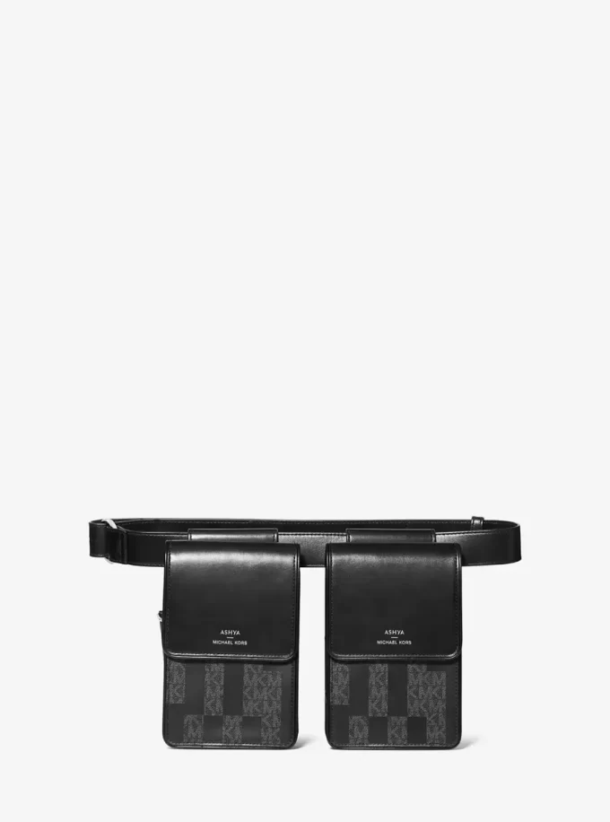 Geantă ASHYA X MICHAEL KORS Saga Signature And Leather Multi