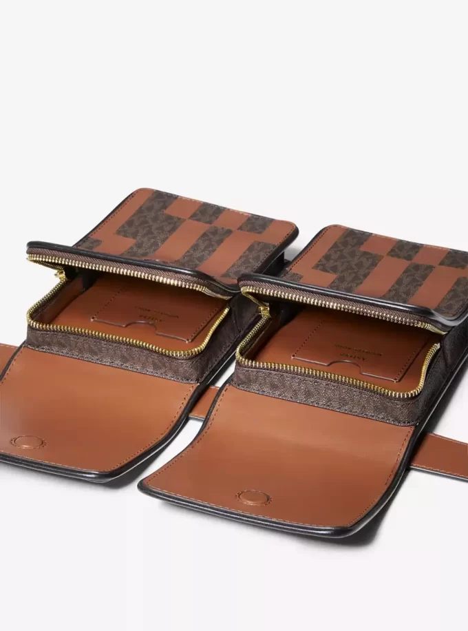 Geantă ASHYA X MICHAEL KORS Saga Signature And Leather Multi