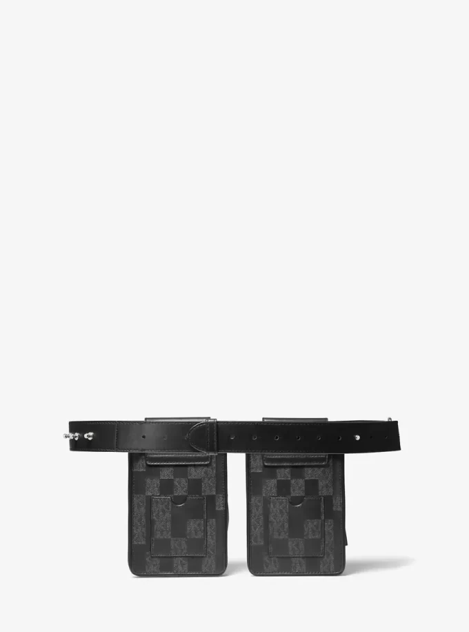 Geantă ASHYA X MICHAEL KORS Saga Signature And Leather Multi