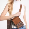 Geantă ASHYA X MICHAEL KORS Saga Signature And Leather Multi
