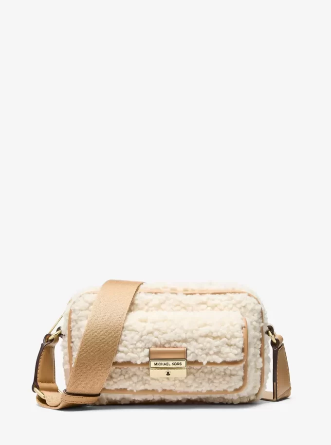 Geantă crossbody Bradshaw extra-small din imitație de shearling Geantă crossbody Bradshaw extra-small din imitație de shearling