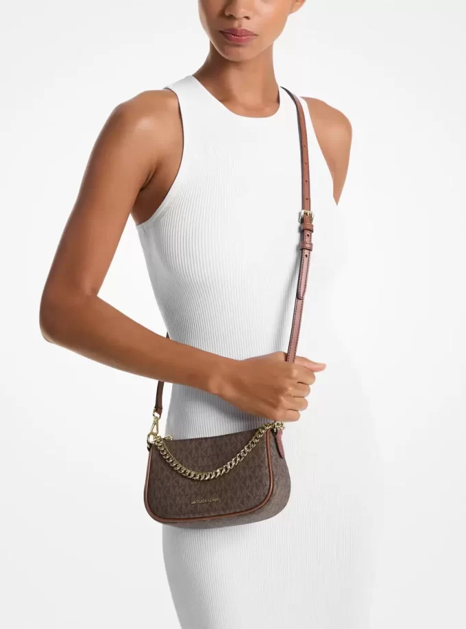 Geantă crossbody convertibilă Carmela cu logo-ul mic