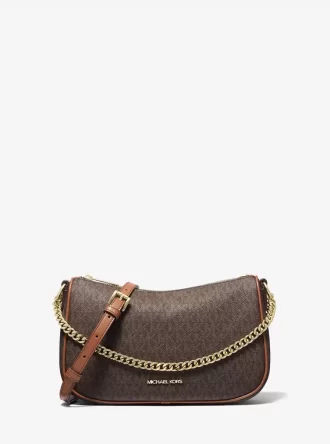 Geantă crossbody convertibilă Carmela medie cu logo-ul semnăturii