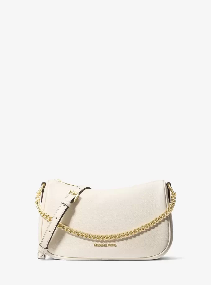 Geantă crossbody convertibilă Carmela medie din piele granulată