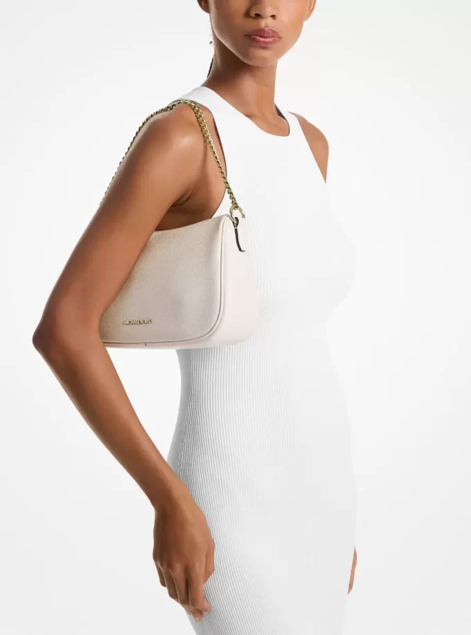Geantă crossbody convertibilă Carmela medie din piele granulată