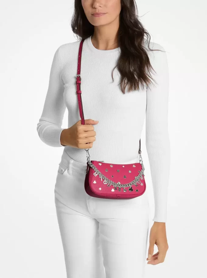 Geantă crossbody convertibilă Carmela mică cu ornament