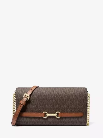 Geantă crossbody convertibilă Carson cu logo-ul semnăturii mari