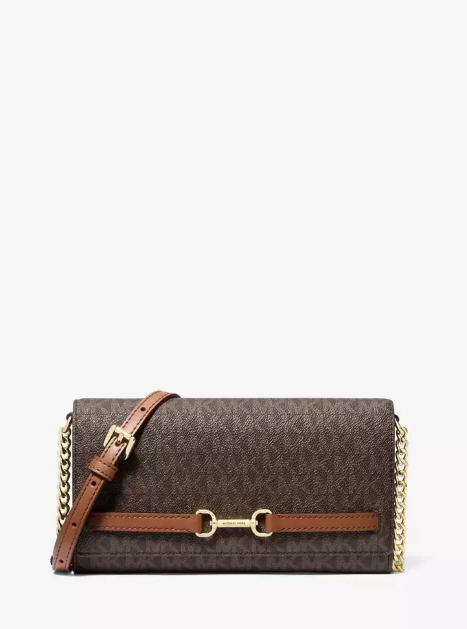 Geantă crossbody convertibilă Carson cu logo-ul semnăturii mari