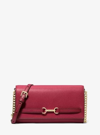 Geantă crossbody convertibilă Carson mare din piele granulată