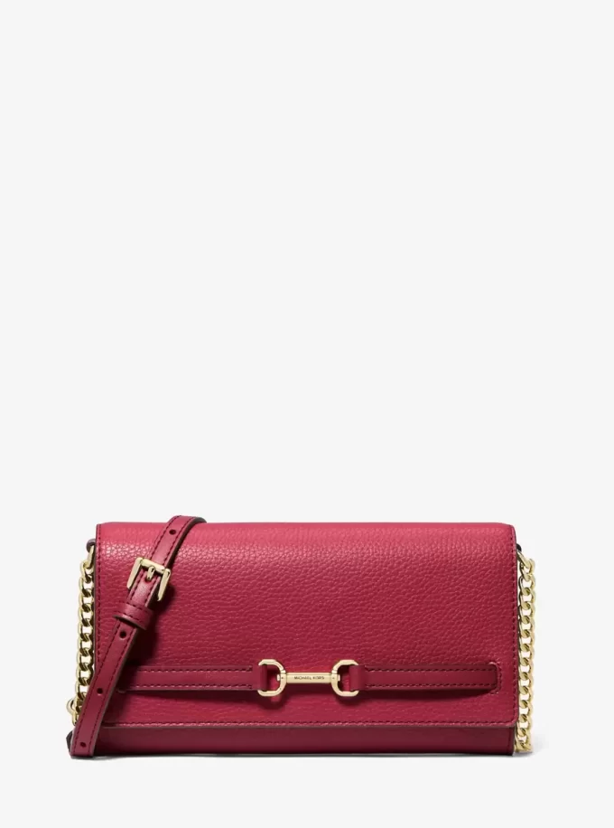Geantă crossbody convertibilă Carson mare din piele granulată Geantă crossbody convertibilă Carson mare din piele granulată
