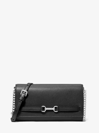 Geantă crossbody convertibilă Carson mare din piele granulată