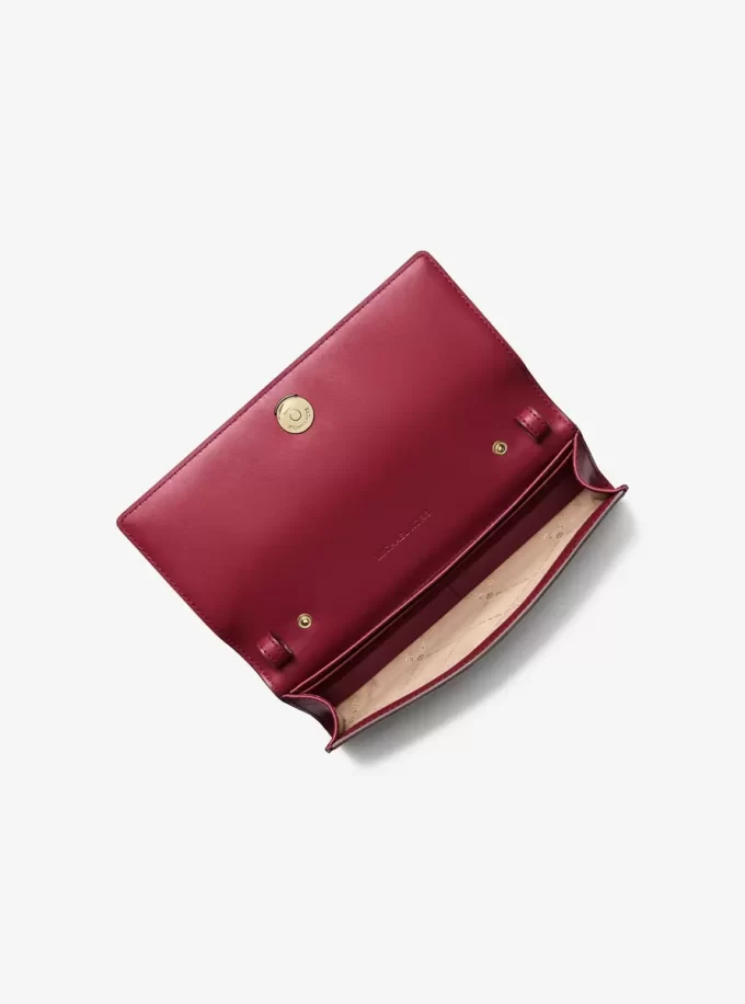 Geantă crossbody convertibilă Carson mare din piele granulată Geantă crossbody convertibilă Carson mare din piele granulată