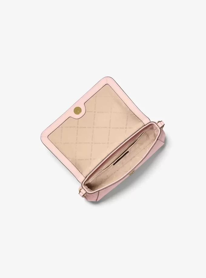 Geantă crossbody convertibilă cu logo medie Geantă crossbody convertibilă cu logo medie