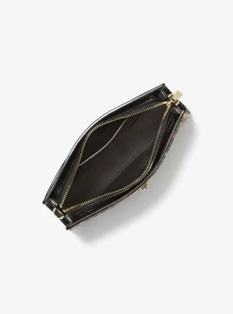 Geantă crossbody convertibilă Hamilton Moderne extra-small cu imprimeu leopard și păr de vițel