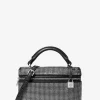 Geantă crossbody convertibilă Jana extra-small din piele întoarsă cu ornament