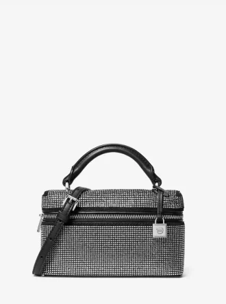 Geantă crossbody convertibilă Jana extra-small din piele întoarsă cu ornament