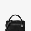 Geantă crossbody convertibilă Jana extra-small din piele întoarsă cu ornament