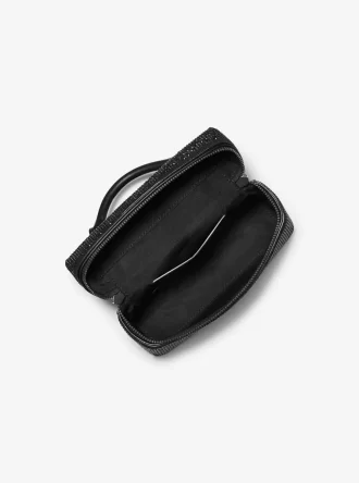 Geantă crossbody convertibilă Jana extra-small din piele întoarsă cu ornament