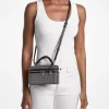 Geantă crossbody convertibilă Jana extra-small din piele întoarsă cu ornament
