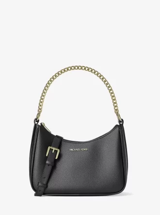 Geantă crossbody convertibilă Jet Set, din piele granulată, mare