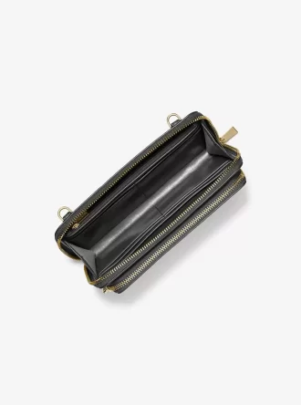 Geantă crossbody convertibilă Jet Set, din piele granulată, mare