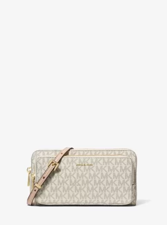 Geantă crossbody convertibilă Jet Set Large Signature Logo