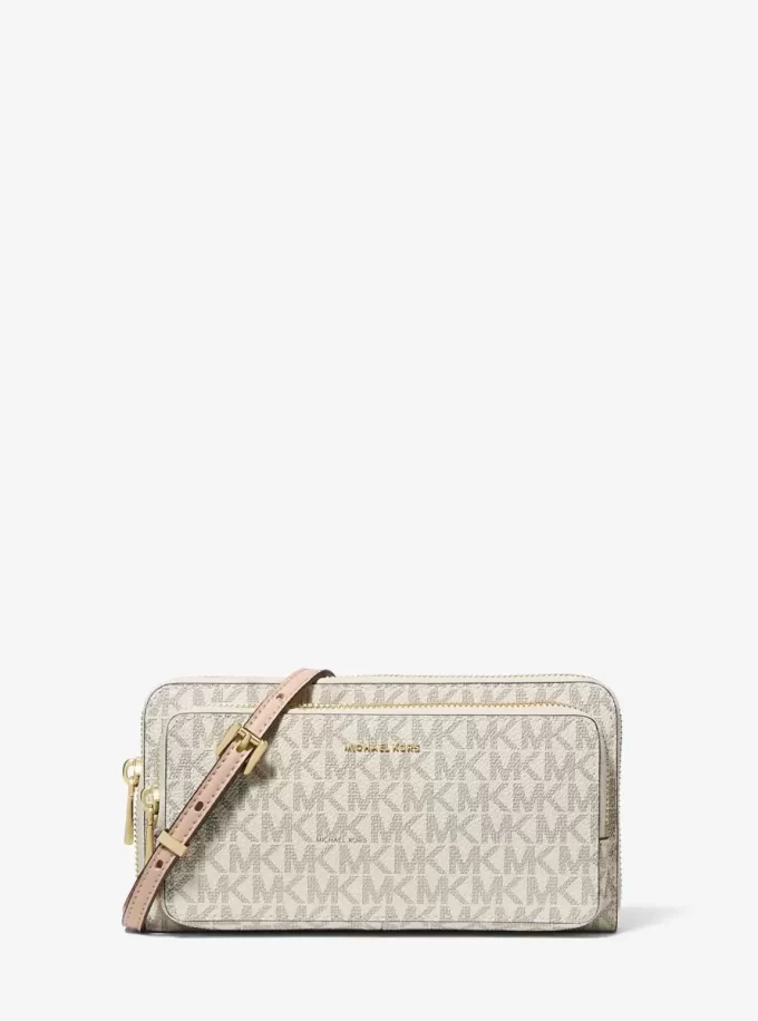 Geantă crossbody convertibilă Jet Set Large Signature Logo