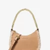 Geantă crossbody convertibilă Jet Set Mic din piele întoarsă și piele sintetică de shearling Geantă crossbody convertibilă Jet Set Mic din piele întoarsă și piele sintetică de shearling