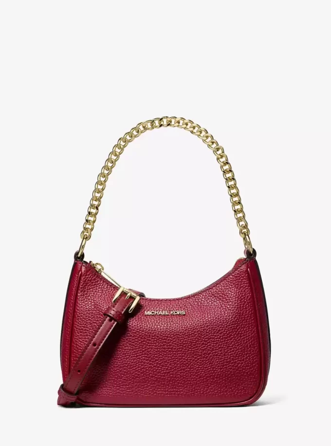 Geantă crossbody convertibilă Jet Set Travel din piele granulată Geantă crossbody convertibilă Jet Set Travel din piele granulată
