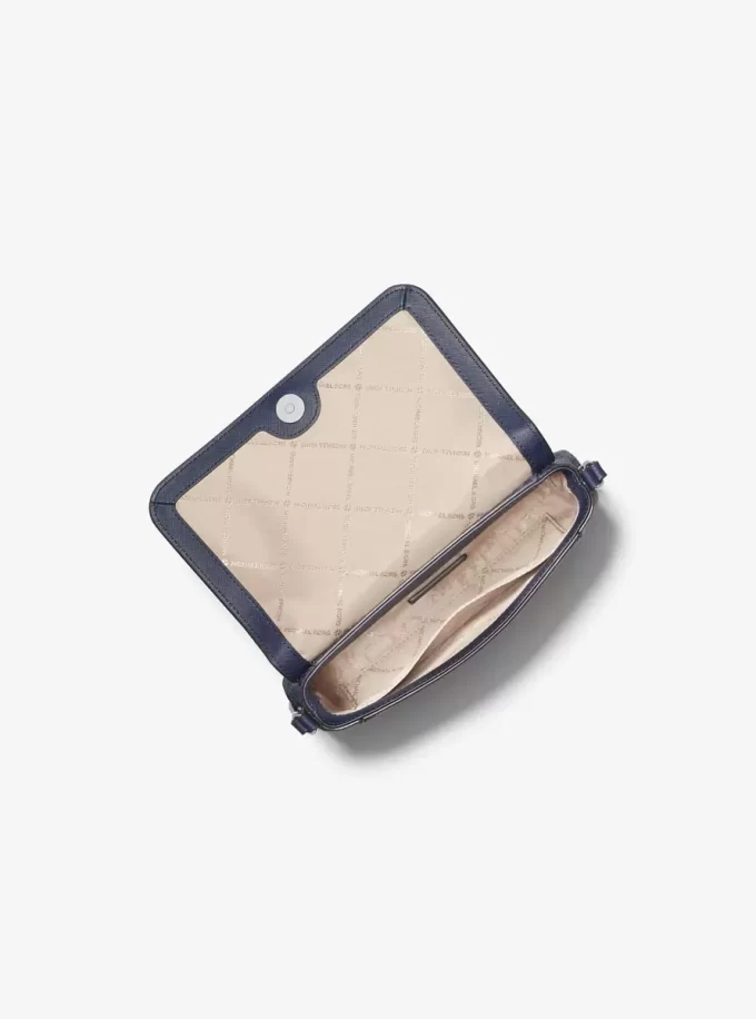 Geantă crossbody convertibilă medie cu logo Signature Geantă crossbody convertibilă medie cu logo Signature