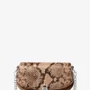 Geantă crossbody convertibilă Mila cu model șarpe în relief Geantă crossbody convertibilă Mila cu model șarpe în relief