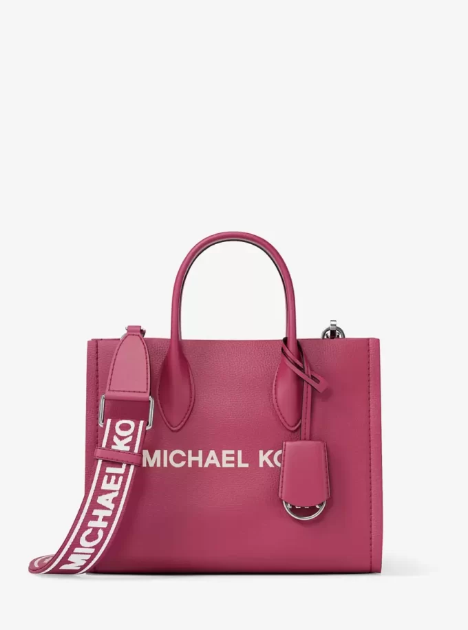 Geantă crossbody convertibilă Mirella mică din piele granulată Geantă crossbody convertibilă Mirella mică din piele granulată