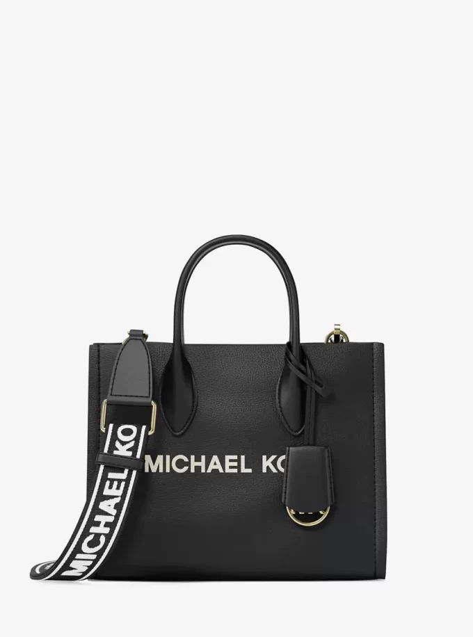 Geantă crossbody convertibilă Mirella mică din piele granulată Geantă crossbody convertibilă Mirella mică din piele granulată