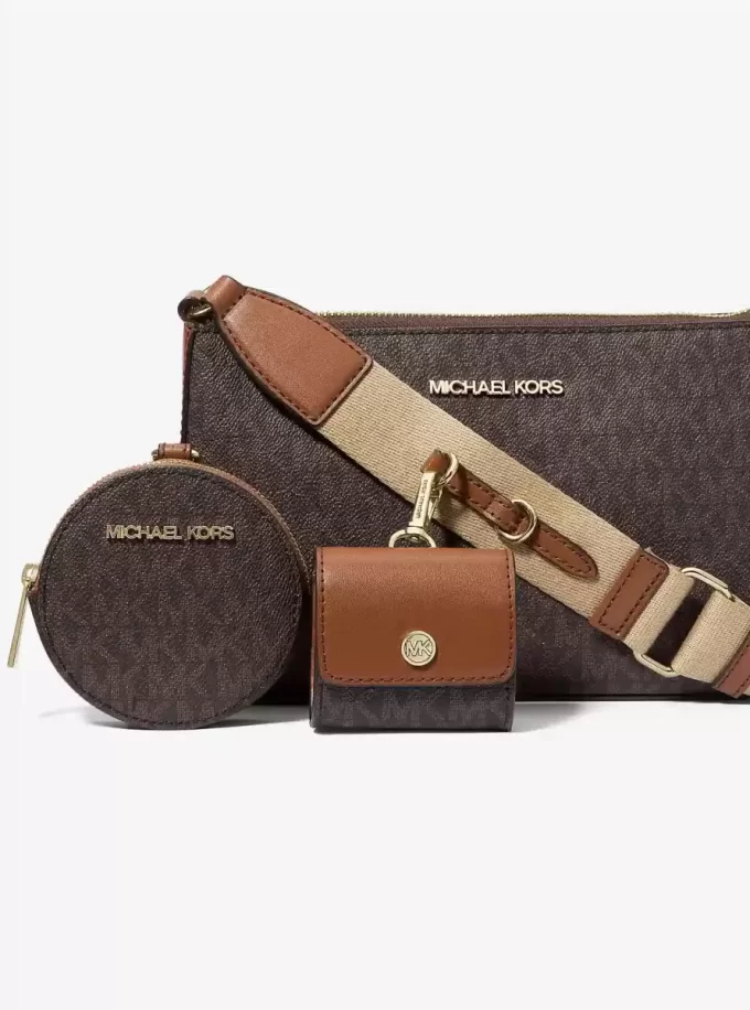 Geantă crossbody cu logo Jet Set și husă pentru Apple Airpods Pro® Geantă crossbody cu logo Jet Set și husă pentru Apple Airpods Pro®