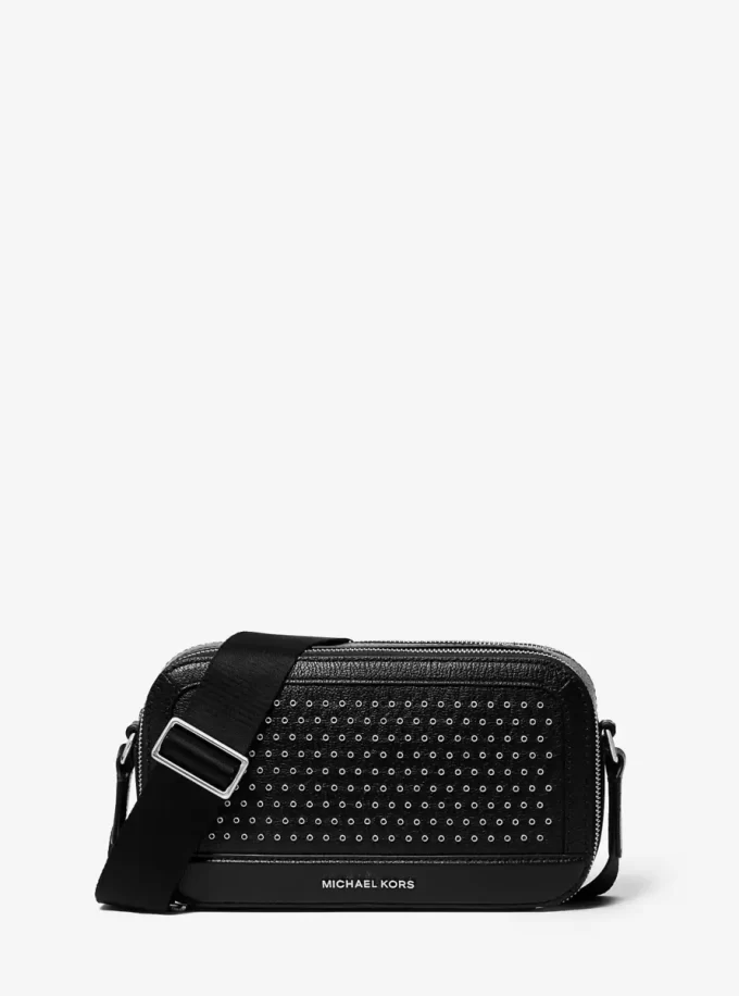 Geantă crossbody din piele cu inele de prindere Hudson