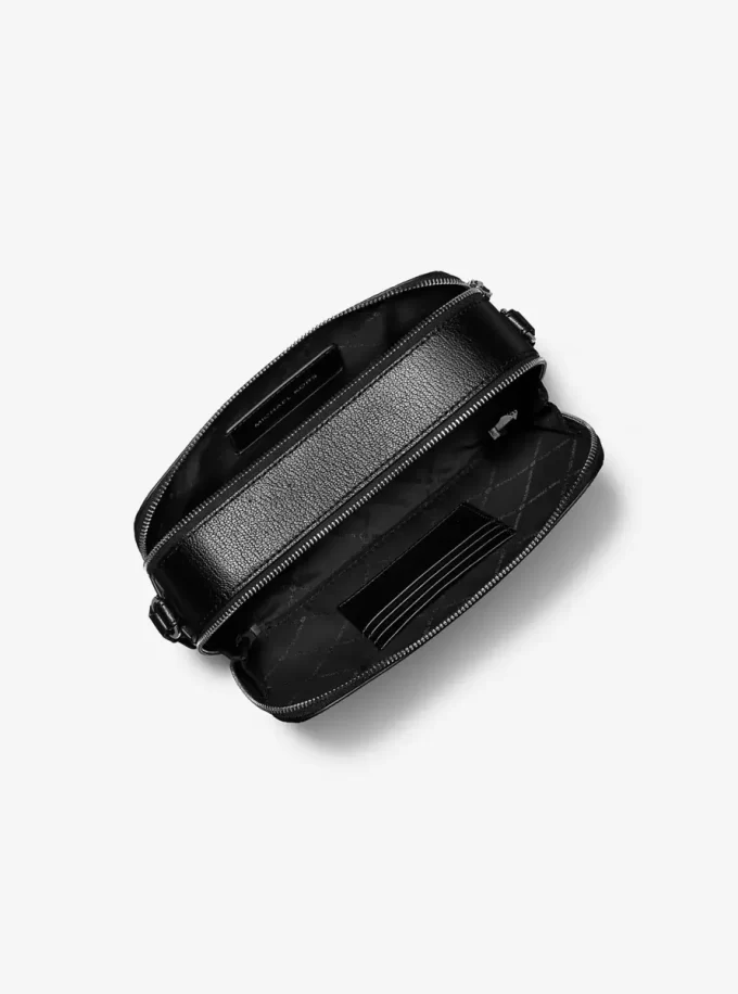 Geantă crossbody din piele cu inele de prindere Hudson