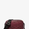 Geantă crossbody din piele lustruită cu logo Hudson în relief